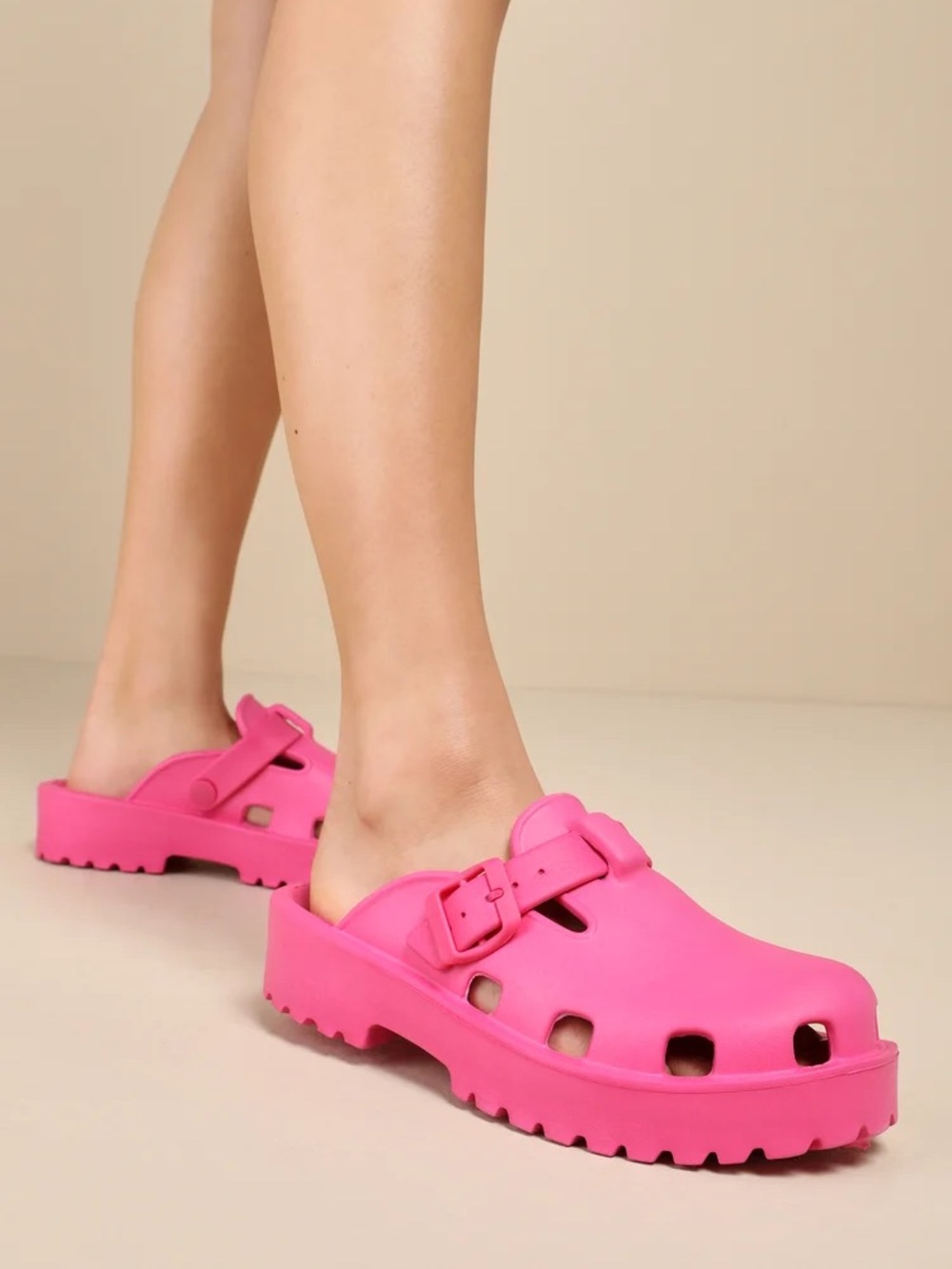 Free People Watermelon Karlie Buckle Clog